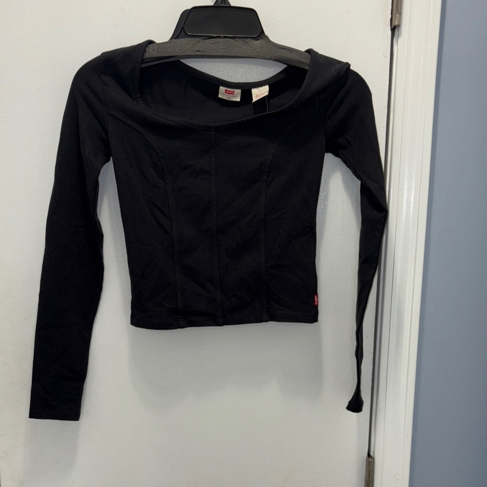 Levi’s Black Long Sleeve Women's Top NWT size xs